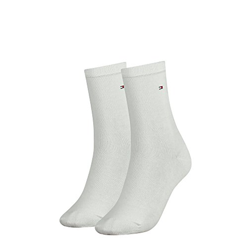 Tommy Hilfiger 4er Pack Casual Damensocken (39/42, weiß) von Tommy Hilfiger