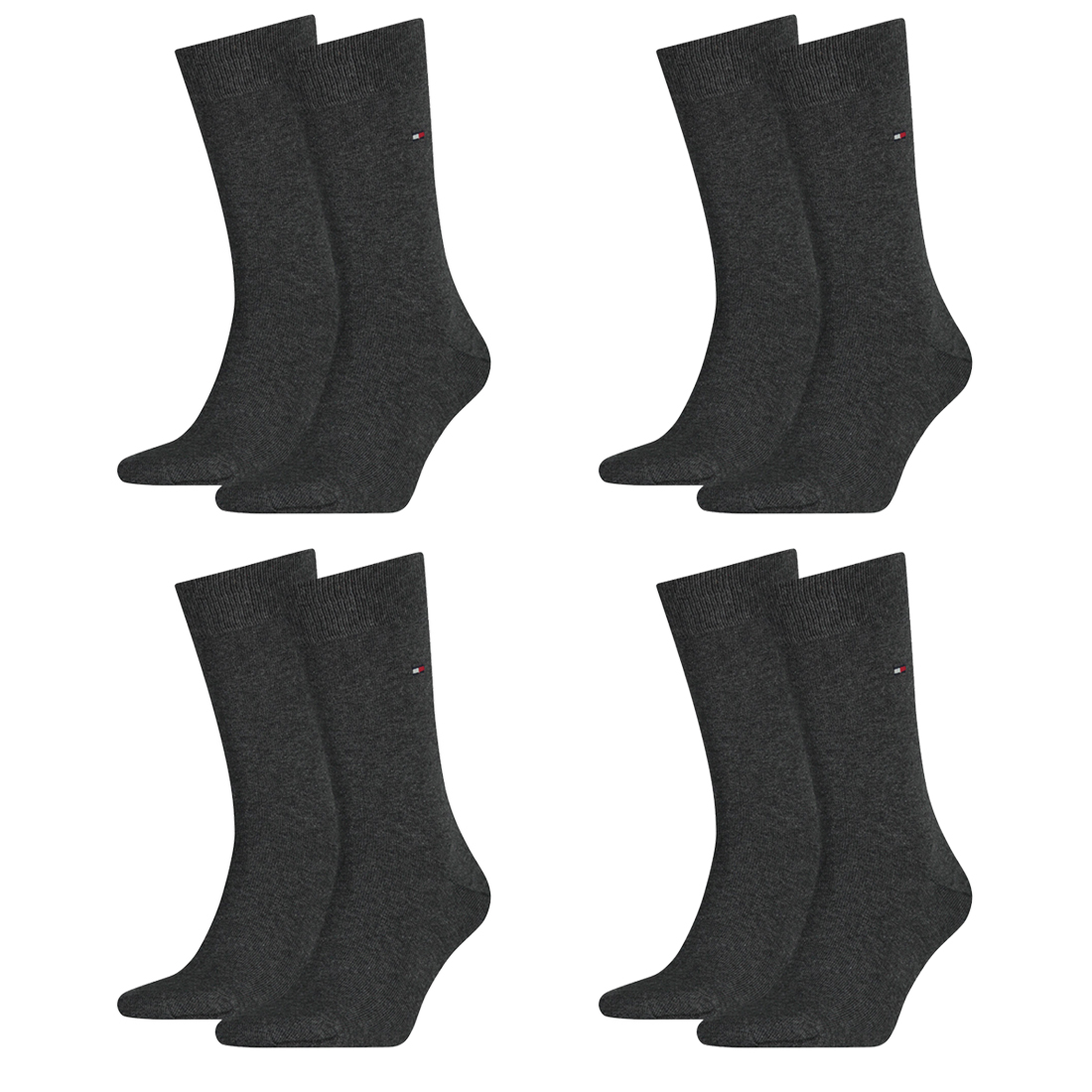 8 Paar TOMMY HILFIGER Classic Socken Gr. 39 - 49 Herren Business Socken von Tommy Hilfiger