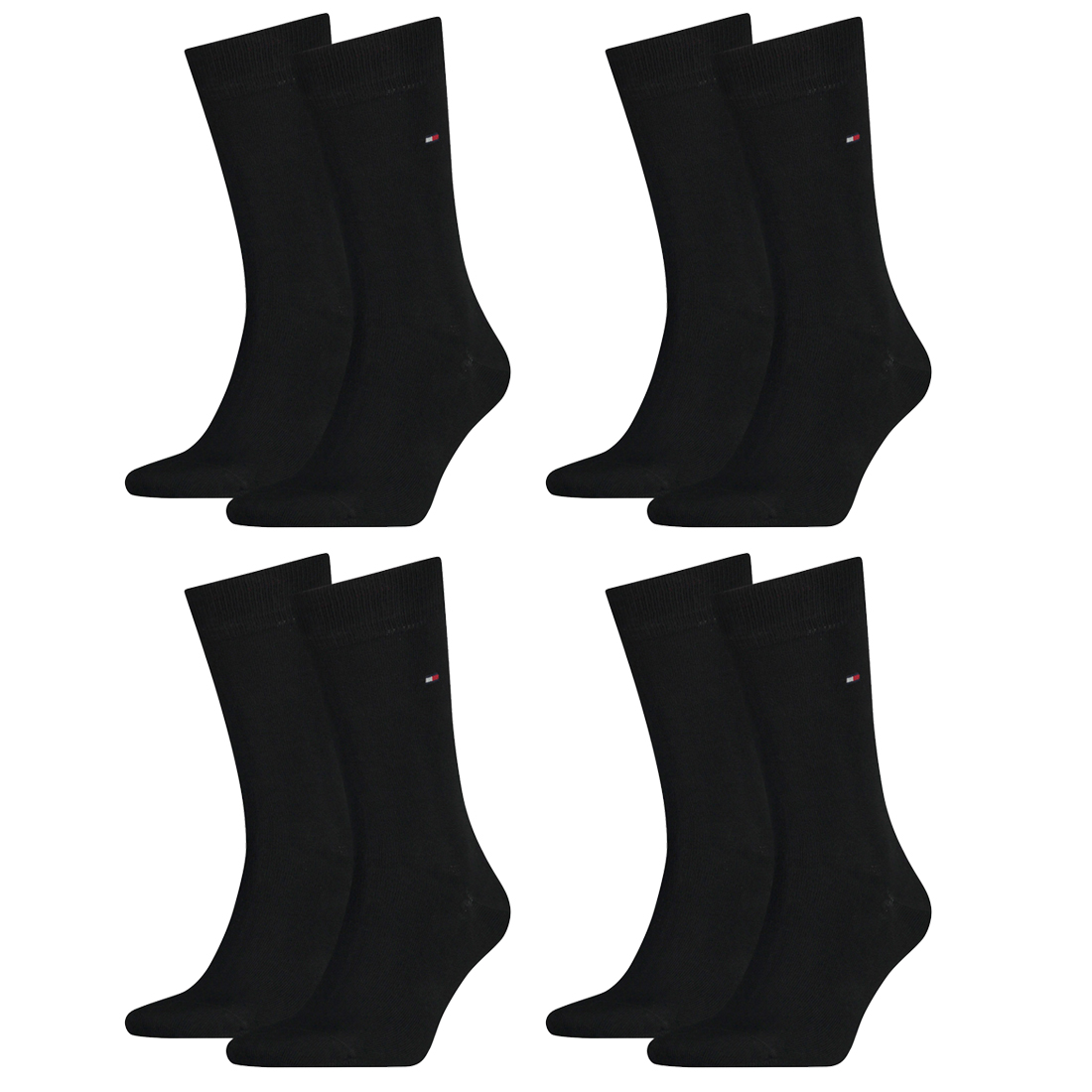 8 Paar TOMMY HILFIGER Classic Socken Gr. 39 - 49 Herren Business Socken von Tommy Hilfiger