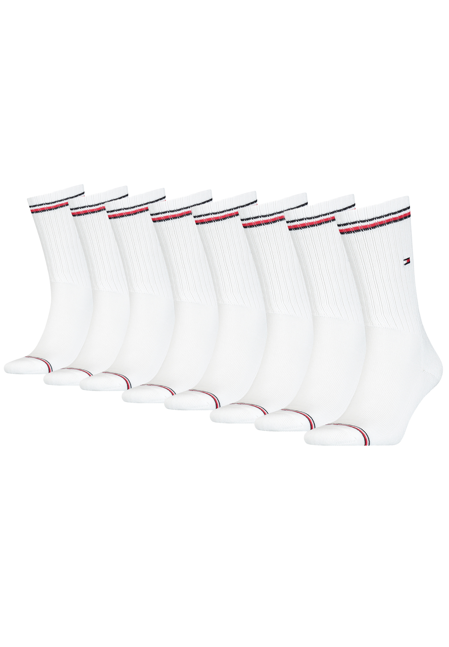 8 Paar TOMMY HILFIGER Herren ICONIC Socken Gr. 39 - 49 Tennis Socken von Tommy Hilfiger