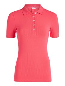 Damen Poloshirt SLIM 5X2 RIB POLO von Tommy Hilfiger