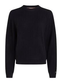 Damen Strickpullover mit Kaschmir MD WOOL CASH C-NK SWEATER von Tommy Hilfiger