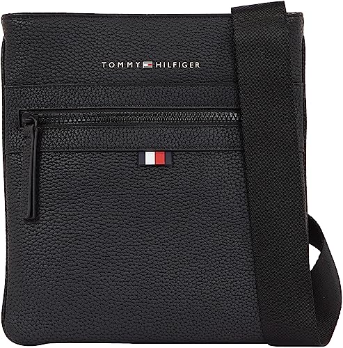 Tommy Hilfiger Herren Umhängetasche Essential PU Crossover Klein, Schwarz (Black), Einheitsgröße von Tommy Hilfiger