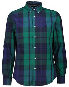 Herren Freizeithemd OXFORD BLACKWATCH Regular Fit von Tommy Hilfiger
