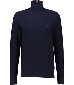 Herren Rollkragenpullover RECTANGULAR STRUCTURE Strickpullover aus BIO-Baumwolle von Tommy Hilfiger