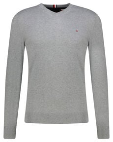 Herren Strickpullover V-Kragen Baumwolle/Kaschmir Regular Fit von Tommy Hilfiger