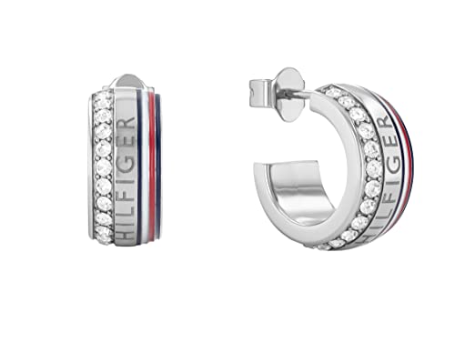 Tommy Hilfiger Jewelry Creolen für Damen aus Edelstahl mit Kristallen - 2780623 von Tommy Hilfiger