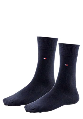 TOMMY HILFIGER Herrensocken Doppelpack dunkelblau Größe 43-46 von Tommy Hilfiger