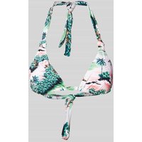 TOMMY HILFIGER Bikini-Oberteil mit Allover-Print in Offwhite, Größe XS von Tommy Hilfiger