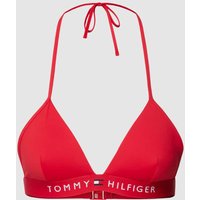 TOMMY HILFIGER Bikini-Oberteil mit Neckholder Modell 'ORIGINAL' in Rot, Größe XL von Tommy Hilfiger
