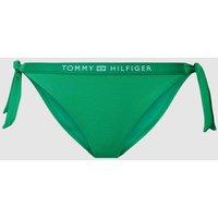 TOMMY HILFIGER Bikini-Slip mit Label-Print in Gruen, Größe M von Tommy Hilfiger