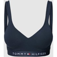 TOMMY HILFIGER Bralette mit Label-Print Modell 'ORIGINAL' in Black, Größe L von Tommy Hilfiger