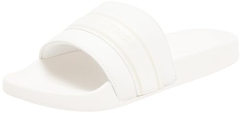 Tommy Hilfiger Damen Badeschuhe Poolslide With Webbing Elegant, Weiß (Ecru), 36 von TOMMY HILFIGER