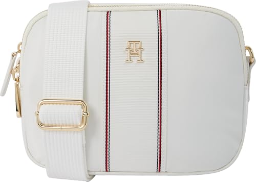 Tommy Hilfiger Damen Umhängetasche Poppy Camera Bag Breiter Tragegurt, Elfenbein (Ecru Corp), Einheitsgröße von Tommy Hilfiger