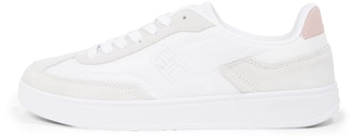 Tommy Hilfiger Damen Court Sneaker Heritage Low Top, Weiß (White), 39 von Tommy Hilfiger
