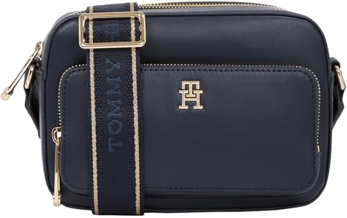 Tommy Hilfiger Damen Umhängetasche Joy Camera Bag Breiter Tragegurt, Blau (Space Blue), Einheitsgröße von Tommy Hilfiger
