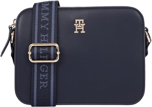 Tommy Hilfiger Damen Umhängetasche Logotape Camera Bag Breiter Tragegurt, Blau (Space Blue), Einheitsgröße von Tommy Hilfiger