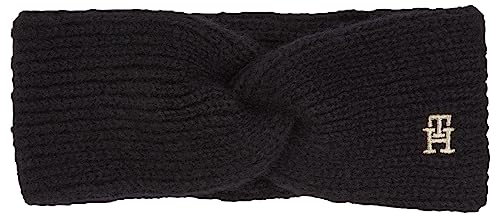 Tommy Hilfiger Damen TH Timeless Headband AW0AW15308 Hüte, Schwarz (Black), OS von Tommy Hilfiger