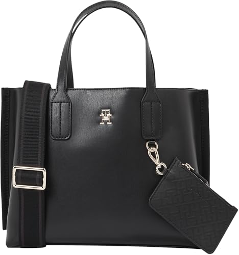 Tommy Hilfiger Damen Tote Bag Tasche Distinct Mini Klein, Schwarz (Black), Einheitsgröße von Tommy Hilfiger
