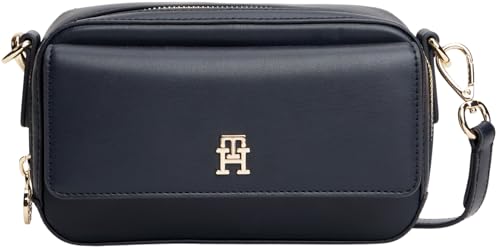 TOMMY HILFIGER Damen Th Icon Camera Bag Aw0aw17680 Crossover, Blue (Space Blue) von Tommy Hilfiger