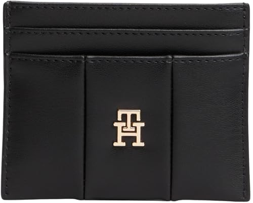 TOMMY HILFIGER Damen Th Icon Cc Holder Quilted Aw0aw17745 Kartenhalter, Black (Black) von Tommy Hilfiger
