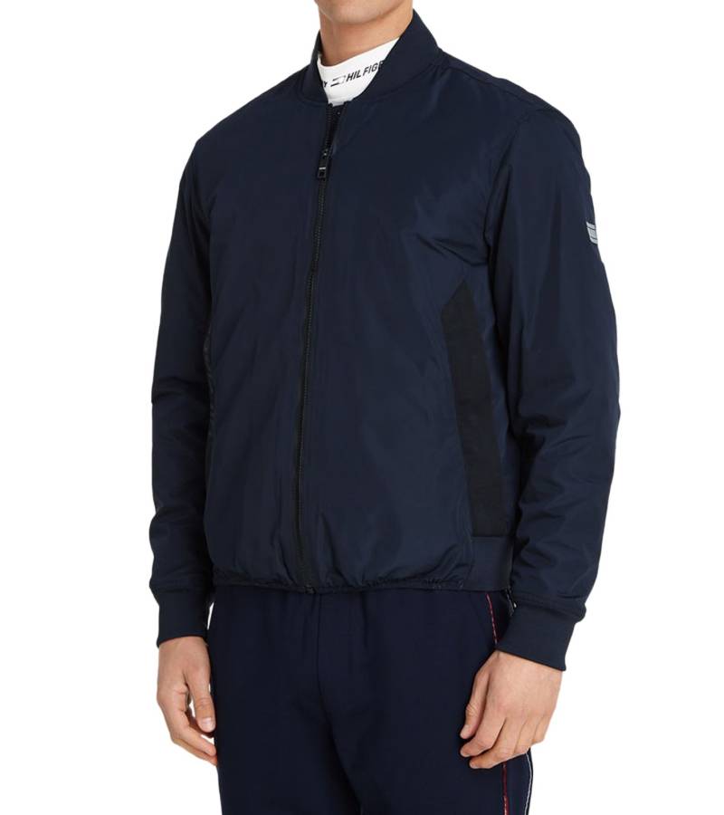 TOMMY HILFIGER Desert Sky Herren Bomber-Jacke mit THProtect Übergangs-Jacke 90447328 Navy von Tommy Hilfiger