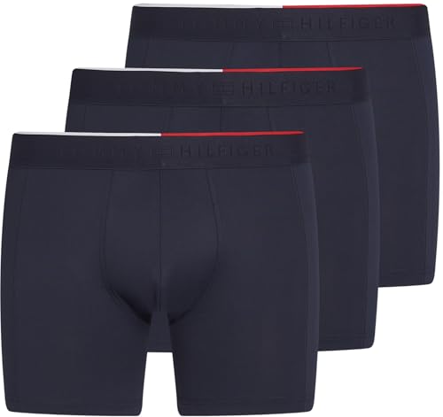 Tommy Hilfiger Herren 3P Boxer Brief Um0Um03391 Boxershorts, Blue (Desert Sky/Desert Sky/Desert Sky), S von Tommy Hilfiger
