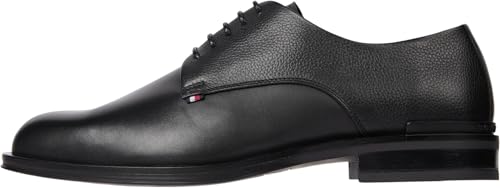 Tommy Hilfiger Herren Derby Schuhe Core aus Leder, Schwarz (Black), 45 von Tommy Hilfiger