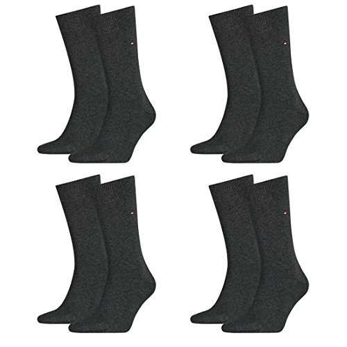 TOMMY HILFIGER Herren Classic Casual Business Socken 8er Pack ( Anthracite Melange , 43-46 ) von Tommy Hilfiger