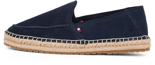 Tommy Hilfiger Herren Espadrilles Flex Loafer mit Logo, Blau (Desert Sky), 40 von Tommy Hilfiger