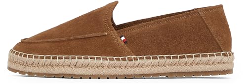 Tommy Hilfiger Herren Espadrilles Flex Loafer mit Logo, Braun (Coconut Grove), 46 von Tommy Hilfiger