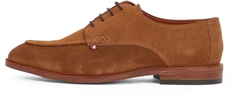 TOMMY HILFIGER Herren Derby Schuhe Thunit aus Wildleder, Braun (Coconut Grove), 42 von Tommy Hilfiger