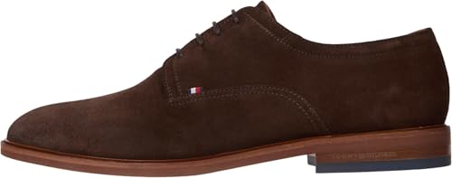 Tommy Hilfiger Herren Derby Schuhe Thunit aus Wildleder, Braun (Legacy Brown), 44 von Tommy Hilfiger