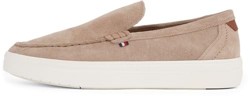 Tommy Hilfiger Herren Loafer Modern Light Hybrid aus Wildleder, Beige (Coastal Taupe), 42 von TOMMY HILFIGER