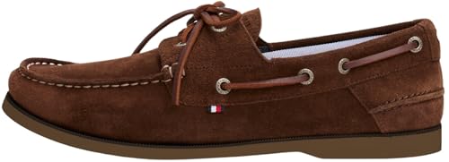 Tommy Hilfiger Herren Boat Schuhe Core aus Wildleder, Braun (Legacy Brown), 41 von Tommy Hilfiger