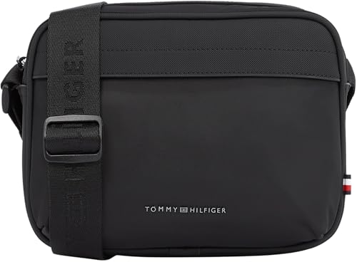 Tommy Hilfiger Herren Crossbody Bag Tasche Repreve mit Logo, Schwarz (Black), Einheitsgröße von Tommy Hilfiger