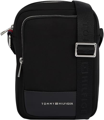 Tommy Hilfiger Herren Crossbody Bag Tasche Business Mini Reporter Klein, Schwarz (Black), Einheitsgröße von Tommy Hilfiger