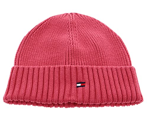 TOMMY HILFIGER Kleine Flagge Beanie S/M Pink Shade, Pink Shade, S/M von Tommy Hilfiger