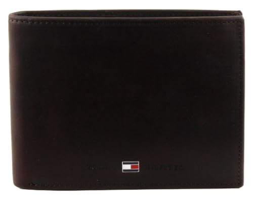 TOMMY HILFIGER Leder Geldbörse Johnson CC Flap and Coin Wallet Brown braun von Tommy Hilfiger