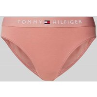 TOMMY HILFIGER Slip in unifarbenem Design mit elastischem Bund in Altrosa, Größe L von Tommy Hilfiger