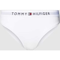 TOMMY HILFIGER Slip mit elastischem Logo-Bund in Weiss, Größe L von Tommy Hilfiger