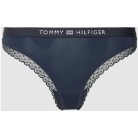 TOMMY HILFIGER String mit Label-Details in Dunkelblau, Größe L von Tommy Hilfiger