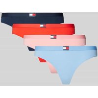 TOMMY HILFIGER String mit Label-Patch Modell 'HERITAGE' im 3er-Pack in Rosa, Größe S von Tommy Hilfiger