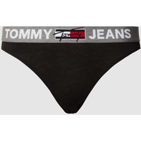 TOMMY HILFIGER String mit Logo-Bund in Black, Größe M von Tommy Hilfiger