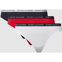 TOMMY HILFIGER String mit Stretch-Anteil im 3er-Pack in Rot, Größe XL von Tommy Hilfiger