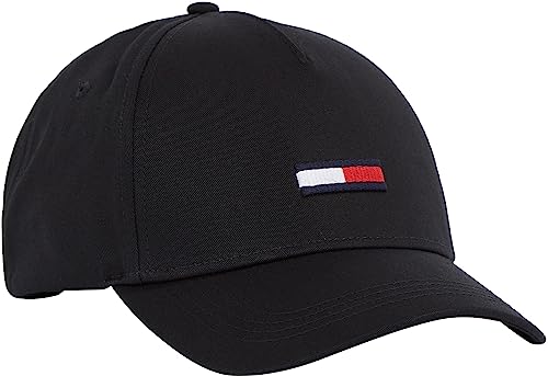 Tommy Hilfiger Unisex Cap TJU Flag Basecap, Schwarz (Black), Einheitsgröße von Tommy Jeans