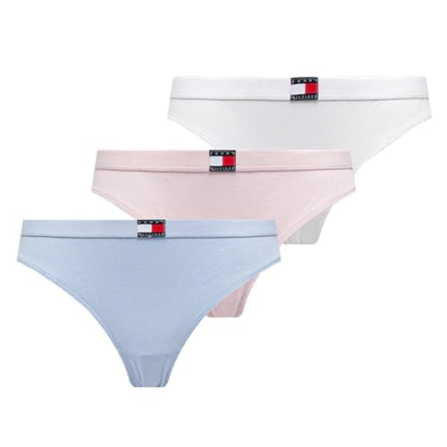 TOMMY HILFIGER UW0UW056410IC 3 PACK THONG Ropa interior Partes de abajo Mujer Multicolor von Tommy Hilfiger