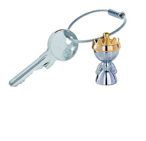 TROIKA Schlüsselanhänger LITTLE QUEEN - KR9-37/CH - Königin - goldene Krone - Queen, Hoheit, Majestät - Prinzessin - Metall glänzend - das Original von TROIKA von TROIKA