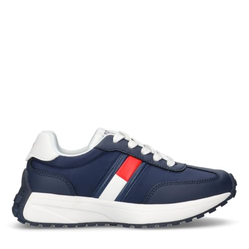 Tommy Hilfiger, Schnürsneaker mit seitlichem Flaggenlogo, Donnie, Blau, 38 Tommy Hilfiger, Schnürsneaker mit seitlichem Flaggenlogo, Donnie, Blau, 38 von Tommy Hilfiger