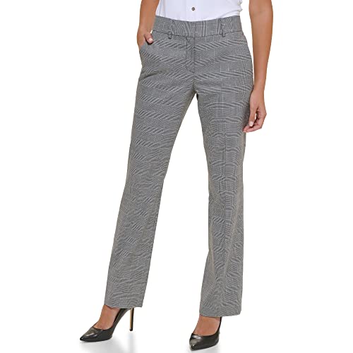 Tommy Hilfiger, Sutton Dress Pants-Business Casual Outfits für Damen, Schwarz/Elfenbein, 46 von Tommy Hilfiger